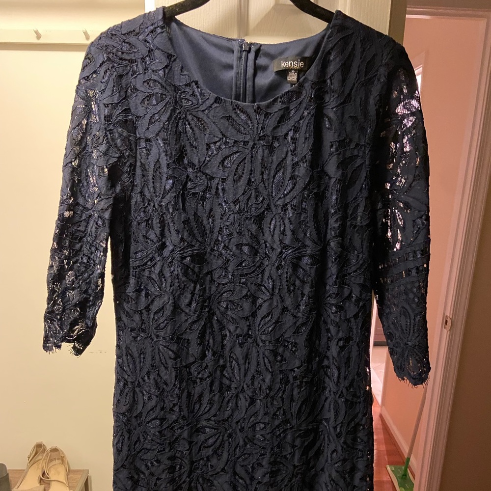Kensie Navy Lace Dress